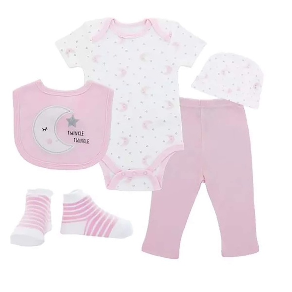 Newborn Baby Girl Boy Twinkle Clothing Layette Gift Set Essentials Bodysuit